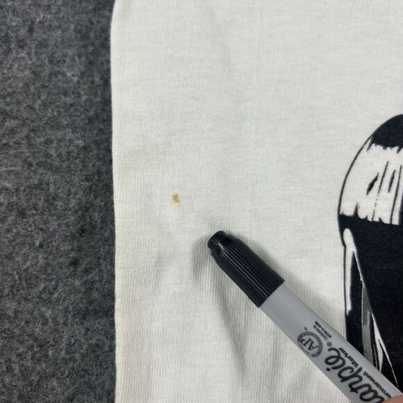 VTG 90s Hanes Goodwrench Racing Dale Earnhardt Shirt Nascar Mens Large White - Picture 3 of 12